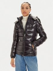 Tommy Jeans Kurtka puchowa DW0DW19926 Czarny Regular Fit. Czarne kurtki damskie Tommy Jeans, s, bez wzorów, z jeansu, bez kaptura. Za 1,099.00 zł.