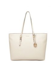 MICHAEL Michael Kors Torebka Quinn 30T5GQNT9L Écru. Torebki klasyczne damskie MICHAEL Michael Kors, bez wzorów, ze skóry, bez dodatków. Za 999.99 zł.