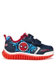 Geox Sneakersy B Lightyloo Boy B655ZC 0BC14 CF44D D Granatowy. Niebieskie trampki i tenisówki chłopięce Geox, bez wzorów, ze skóry, bez zapięcia. Za 279.99 zł.