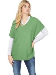 Heine Sweter w kolorze zielonym rozmiar: 34. Zielone swetry klasyczne damskie Heine, ze splotem, bez kołnierzyka. Za 60.99 zł.