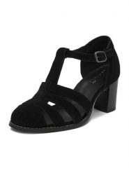 Lasocki Sandały CEO-25F531-3 Czarny. Czarne półbuty damskie Lasocki, bez wzorów, ze skóry, bez obcasa, na obcasie. Za 249.99 zł.