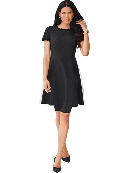 Heine Sukienka w kolorze czarnym rozmiar: 34. Czarne sukienki damskie Heine, bez wzorów, bez kołnierzyka, bez ramiączek, mini. Za 130.99 zł.