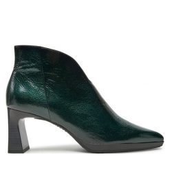 Botki Hispanitas. Zielone botki damskie Hispanitas, bez obcasa, na słupku, bez zapięcia. Za 749.99 zł.