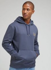 LEE CORE HOODIE MĘSKA BLUZA Z KAPTUREM NIEROZPINANA DUSTY 112342453 LM09015541. Bluzy z kapturem męskie Lee, m. Za 159.99 zł.