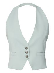 PINKO Kamizelka 104931 A213 E28 Niebieski Regular Fit. Niebieskie kamizelki damskie Pinko, z wiskozy. Za 559.99 zł.