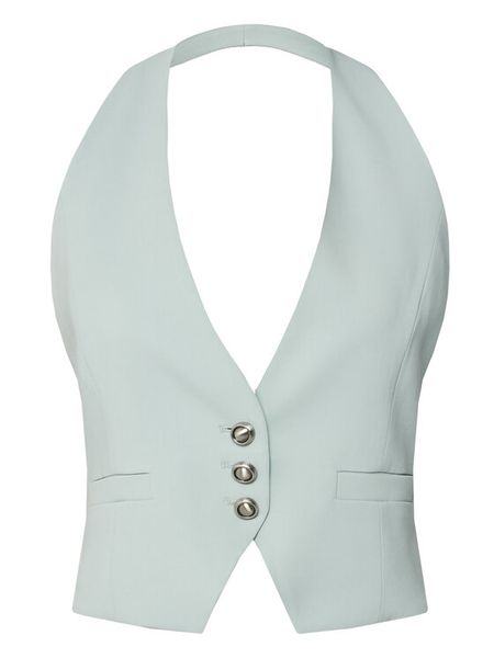 PINKO Kamizelka 104931 A213 E28 Niebieski Regular Fit. Niebieskie kamizelki damskie Pinko, z wiskozy. Za 559.99 zł.