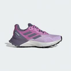 Buty Terrex Soulstride RAIN.RDY Trail Running. Czerwone obuwie do biegania damskie Adidas. Za 439.00 zł.