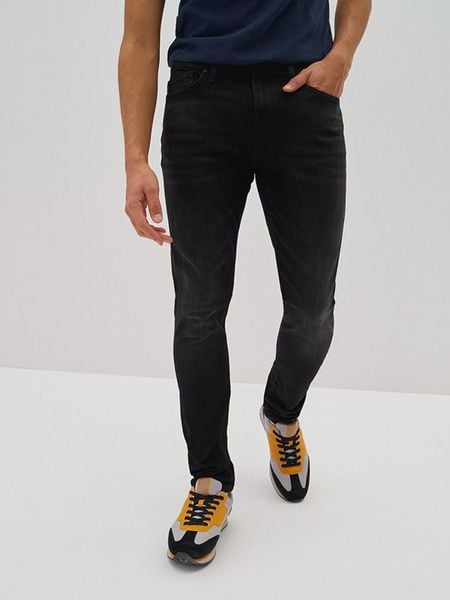 BIG STAR Dżinsy - Slim fit - w kolorze czarnym rozmiar: W33/L32. Czarne jeansy męskie Big Star. Za 184.02 zł.