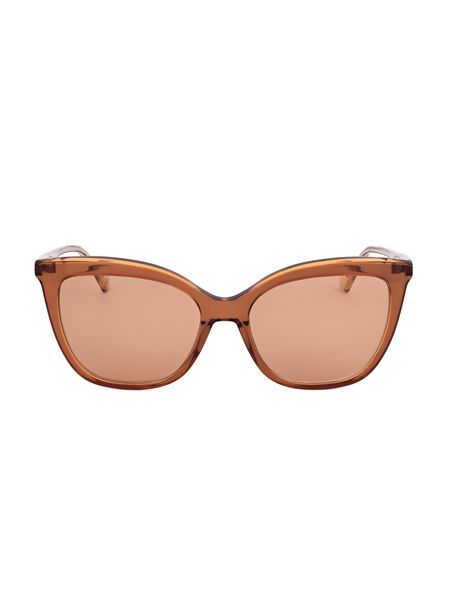 Longchamp Damskie okulary przeciwsłoneczne w kolorze jasnobrązowym rozmiar: 55. Brązowe okulary przeciwsłoneczne damskie Longchamp. Za 252.94 zł.