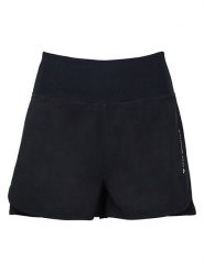 Peak Mountain Szorty "Aruning" w kolorze czarnym do biegania rozmiar: M. Czarne spodenki sportowe damskie Peak Mountain, m, z materiału, do biegania. Za 130.99 zł.