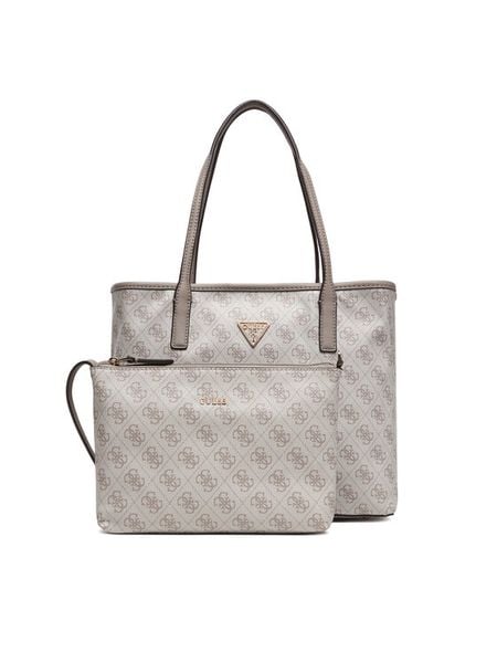 Guess Torebka Victtoria HWESG9 51428 Beżowy. Brązowe torebki klasyczne damskie Guess, z aplikacjami, ze skóry, bez dodatków. Za 402.99 zł.
