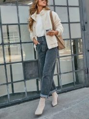 LA Angels Kurtka pluszowa w kolorze kremowym rozmiar: M. Brązowe kurtki damskie LA Angels, m, bez wzorów, z polaru, bez kaptura. Za 273.59 zł.