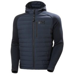 Kurtka puchowa Helly Hansen Arctic Ocean Hybrid. Niebieskie kurtki męskie Helly Hansen, bez wzorów, z puchu, sportowe, bez kaptura. Za 737.50 zł.