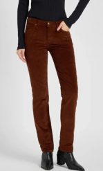 DAMSKIE SPODNIE LEE MARION LUXE BROWN 112370914. Brązowe spodnie materiałowe damskie Lee, bez wzorów, z materiału. Za 219.99 zł.
