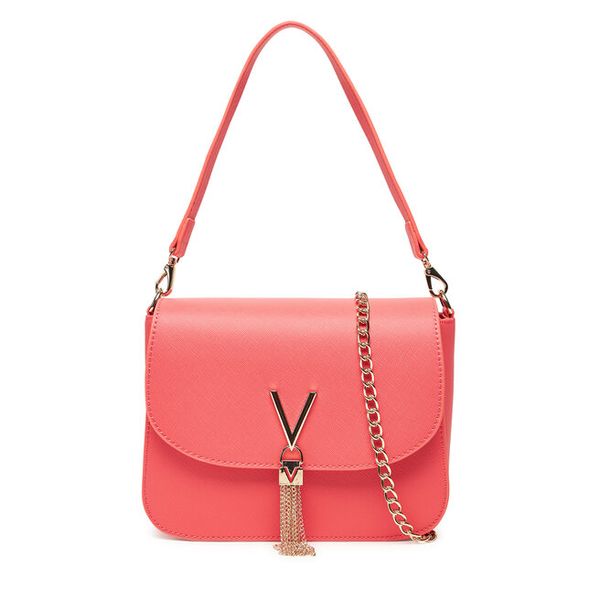 Torebka Valentino. Pomarańczowe torebki klasyczne damskie Valentino, bez wzorów, wizytowe, bez kołnierzyka, bez ramiączek. Za 229.99 zł.