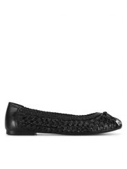 Lasocki Baleriny WI45-550-01 Czarny. Czarne baleriny damskie Lasocki, bez wzorów, ze skóry, bez obcasa. Za 199.99 zł.