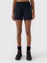 4F Szorty sportowe w kolorze granatowym rozmiar: L. Niebieskie spodenki sportowe damskie 4f, l, z materiału, outdoorowe. Za 54.99 zł.