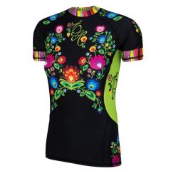 Koszulka Sportowa Damska do fitness Rasguard MMA EXTREME HOBBY FOLK. Czarne bielizna termoaktywna damska EXTREME HOBBY, xs, bez wzorów, z bawełny, bez ramiączek. Za 199.00 zł.