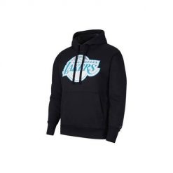 Bluza sportowa męska Nike Nba Los Angeles Lakers City Edition. Czarne bluzy sportowe męskie Nike, bez wzorów, sportowe, bez kołnierzyka, bez ramiączek. Za 387.00 zł.