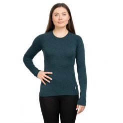 Koszulka termoaktywna damska Smartwool Merino 250 Baselayer Crew Boxed. Niebieskie bielizna termoaktywna damska Smartwool, s, bez wzorów. Za 429.99 zł.