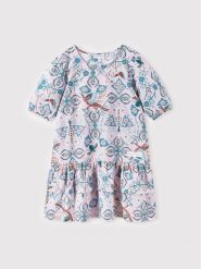 Reima Sukienka codzienna Angervo 535066 Różowy Regular Fit. Czerwone sukienki dziewczęce Reima, bez wzorów, z bawełny, bez ramiączek. Za 299.99 zł.