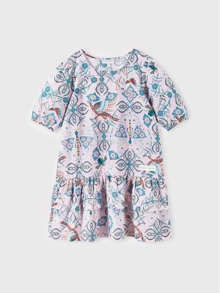 Reima Sukienka codzienna Angervo 535066 Różowy Regular Fit. Czerwone sukienki dziewczęce Reima, bez wzorów, z bawełny, bez ramiączek. Za 189.99 zł.