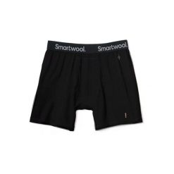 Bokserki męskie Smartwool Merino Boxer Brief. Czarne bokserki męskie Smartwool, bez wzorów. Za 167.49 zł.