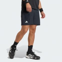 Szorty Tennis Ergo 5 Inch. Czarne szorty męskie Adidas, bez wzorów, sportowe. Za 239.00 zł.