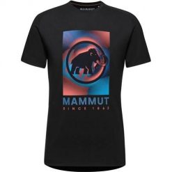Koszulka sportowa męska Mammut Trovat. Czarne t-shirty sportowe męskie Mammut, m, z bawełny, bez ramiączek, trekkingowe. Za 279.70 zł.