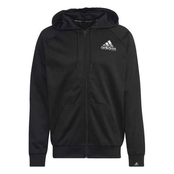 Bluza z logo adidas Aeroready Game and Go Smal. Czarne bluzy bez kaptura męskie Adidas, bez wzorów, sportowe, bez kołnierzyka, bez ramiączek. W wyprzedaży za 259.25 zł.