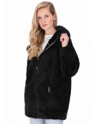 Schmuddelwedda Płaszcz polarowy w kolorze czarnym rozmiar: XL. Czarne płaszcze damskie Schmuddelwedda, xl, bez wzorów, z polaru. Za 211.81 zł.