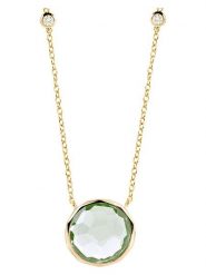 OR Carats Złoty naszyjnik z diamentem i ametystem - dł. 40 cm rozmiar: onesize. Zielone naszyjniki damskie OR Carats, złote. Za 1,217.99 zł.