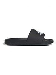 Adidas Klapki "Adilette Shower" w kolorze czarnym rozmiar: 52 2/3. Czarne klapki damskie Adidas, bez wzorów, bez obcasa. Za 79.45 zł.