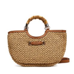 Torebka Guess. Brązowe torebki klasyczne damskie Guess, z aplikacjami, bez dodatków. Za 559.99 zł.