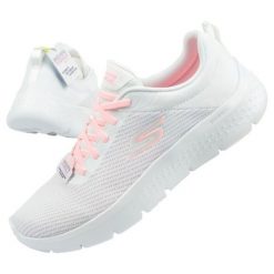 Buty Skechers Go Walk W 124952/WPK białe. Białe buty sportowe na co dzień damskie bez wzorów, z gumy. Za 539.37 zł.