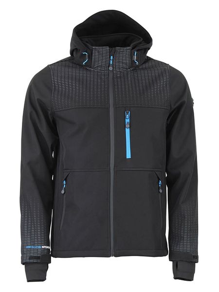 Peak Mountain Kurtka softshellowa "Cabra" w kolorze czarnym rozmiar: 3XL. Czarne kurtki outdoor męskie Peak Mountain, xl, bez wzorów, bez kaptura. Za 205.45 zł.