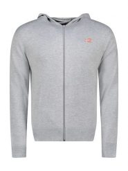 Geographical Norway Kardigan "Felinood" w kolorze szarym rozmiar: S. Szare kardigany męskie Geographical Norway, s, bez wzorów, bez kołnierzyka. Za 83.81 zł.