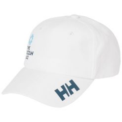 Czapka z daszkiem Helly Hansen The Ocean Race 2.0. Białe czapki męskie Helly Hansen, bez wzorów, sportowe. Za 183.50 zł.