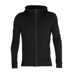 Bluza trekkingowa męska icebreaker Quantum III LS Zip Hood. Czarne bluzy bez kaptura męskie Icebreaker, l. Za 599.99 zł.