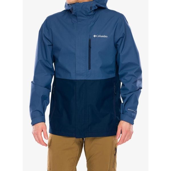 Kurtka przeciwdeszczowa męska Columbia Hikebound II Jacket. Niebieskie kurtki męskie Columbia, m, bez wzorów, sportowe, bez kaptura. Za 403.99 zł.
