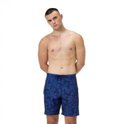 Spodenki szorty plażowe na basen męskie Speedo Print BoardShort. Niebieskie kąpielówki męskie Speedo, m, bez wzorów, do pływania. Za 439.44 zł.