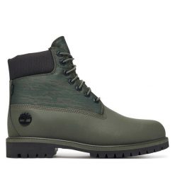Trapery Timberland. Zielone buty zimowe męskie Timberland, bez zapięcia. Za 849.99 zł.