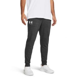 Spodnie dresowe męskie Under Armour Rival Terry Jogger. Szare spodnie sportowe męskie Under Armour, z dresówki. Za 149.00 zł.