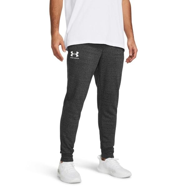 Spodnie dresowe męskie Under Armour Rival Terry Jogger. Szare spodnie sportowe męskie Under Armour, z dresówki. Za 149.00 zł.