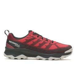 Buty trekkingowe męskie Merrell Speed Eco Wp. Czerwone buty trekkingowe męskie MERRELL, z materiału, bez zapięcia, trekkingowe. Za 659.99 zł.
