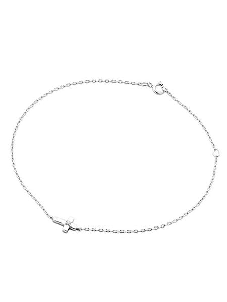 Diamant Exquis Złota bransoletka z elementem ozdobnym rozmiar: onesize. Szare bransoletki damskie Diamant Exquis, złote. Za 565.99 zł.