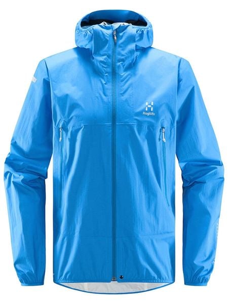 Haglöfs Kurtka softshellowa "L.I.M Proof" w kolorze niebieskim rozmiar: M. Niebieskie kurtki outdoor męskie Haglöfs, l, bez wzorów, z materiału, bez kaptura. Za 429.95 zł.