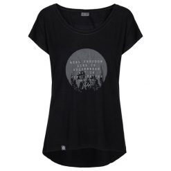 Damski t-shirt Kilpi ROISIN-W. Czarne bluzki damskie Kilpi, xs, bez wzorów, bez kołnierzyka. Za 75.03 zł.