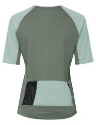 Koszulka damska Kuro Shirt II. Zielone topy sportowe damskie Vaude, bez wzorów, z materiału, bez ramiączek. Za 279.00 zł.