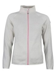 Peak Mountain Kurtka polarowa "Ator" w kolorze kremowym rozmiar: S. Brązowe kurtki damskie Peak Mountain, s, bez wzorów, z polaru, bez kaptura. Za 161.34 zł.